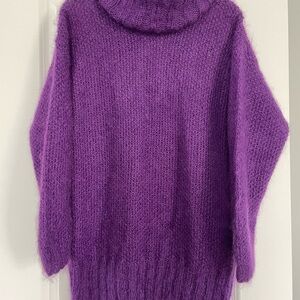 Ellen Tracy Rich Purple Turtleneck Sweater